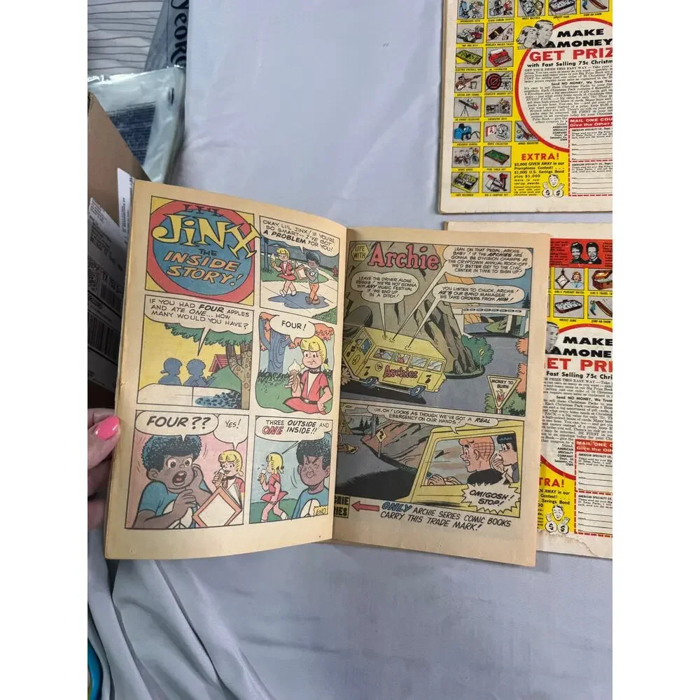 Vintage Archie Comic Book Lot of 5 1969-1973 Archie Pep Life Joke Reader Copies